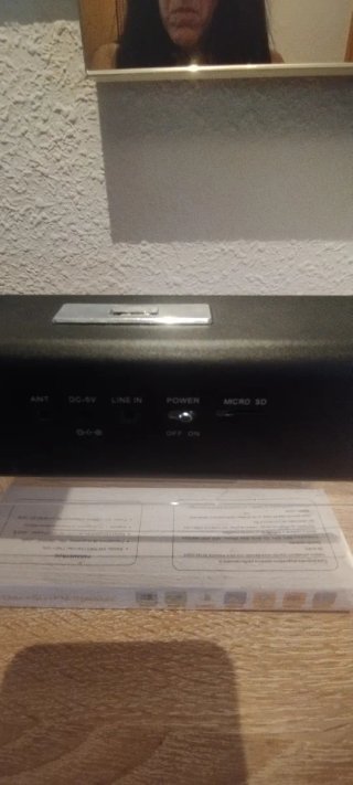 Altavoz Negro U-Disc SD+FM