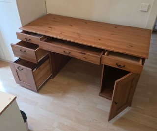 Escritorio Ikea Pino Macizo 151x65cm