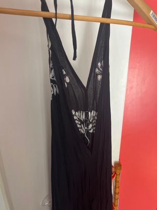 Vestido Verano Negro Estampado