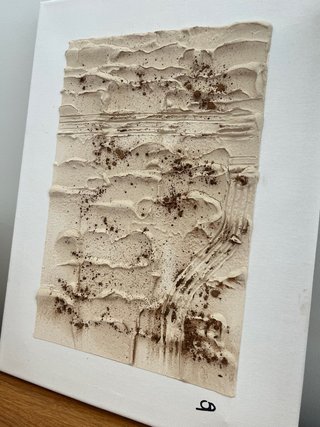 Cuadro relieve texturizado 30x40 minimalista