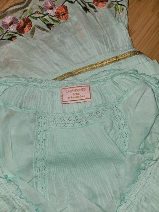 Vestido corto bordado Las Noches Ibiza