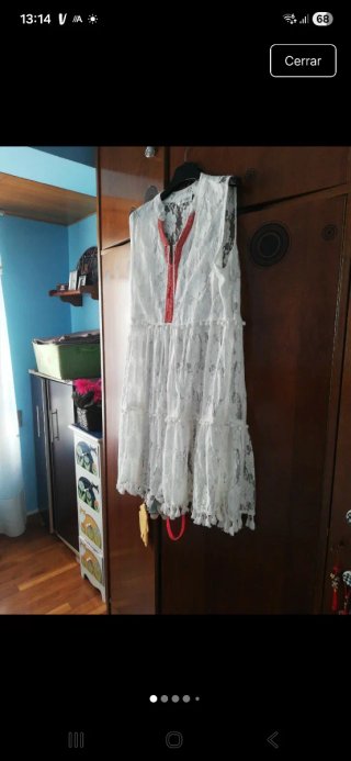 Vestido de encaje blanco