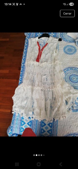 Vestido de encaje blanco