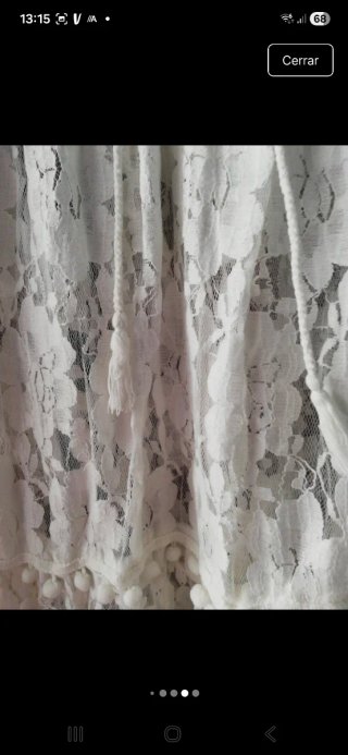 Vestido de encaje blanco