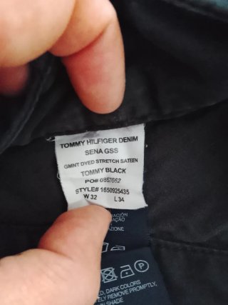 Pantalones Tommy Hilfiger Denim Negros