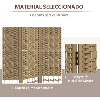 Biombo Separador de Ambientes de 3 Paneles 120x170