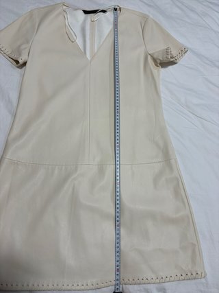 Vestido beige mujer polipiel