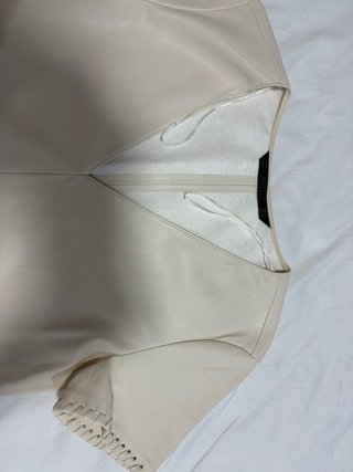 Vestido beige mujer polipiel