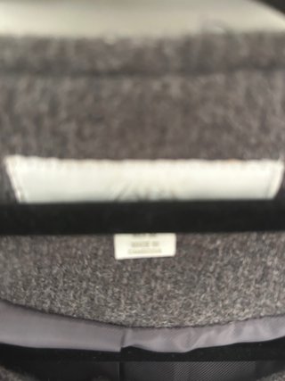 Blazer Zara Talla XL Gris Entallada