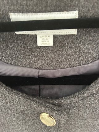 Blazer Zara Talla XL Gris Entallada