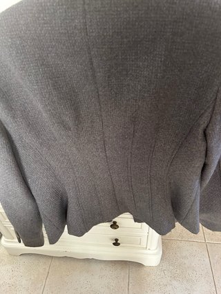 Blazer Zara Talla XL Gris Entallada