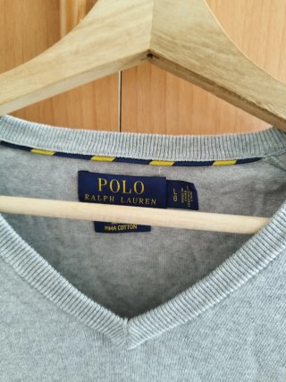 Jersey fino Polo Ralph Lauren gris Talla L
