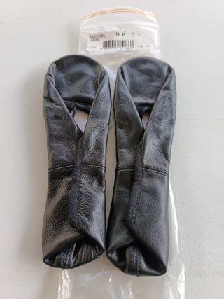 Scarpe mezza punta Bloch pelle nera taglia 3