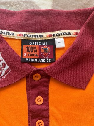 Polo AS Roma Taglia L Arancione