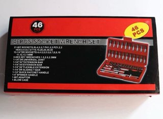CAJA DE HERRAMIENTAS CON 46 PCS