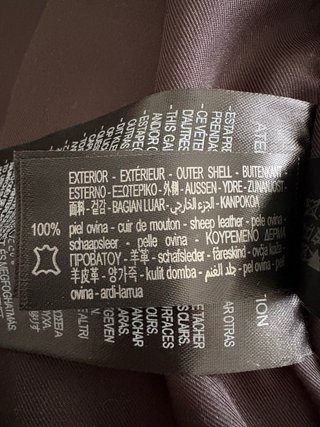 Cazadora Zara Cuero Negra Mujer Talla L