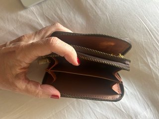 Monedero Llavero Louis Vuitton Marrón antiguo