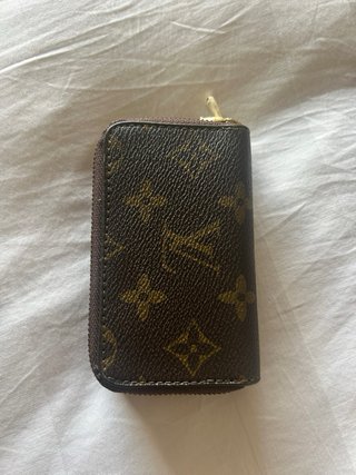 Monedero Llavero Louis Vuitton Marrón antiguo