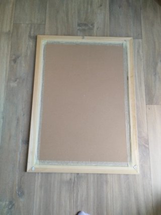 Cuadro infantil perros madera