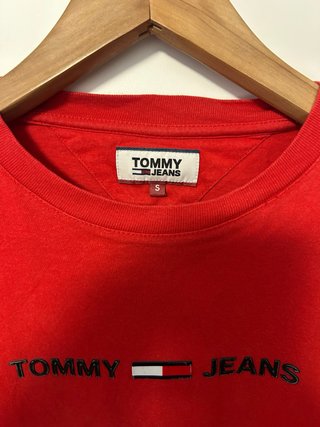 Camiseta Tommy Jeans Roja Talla S