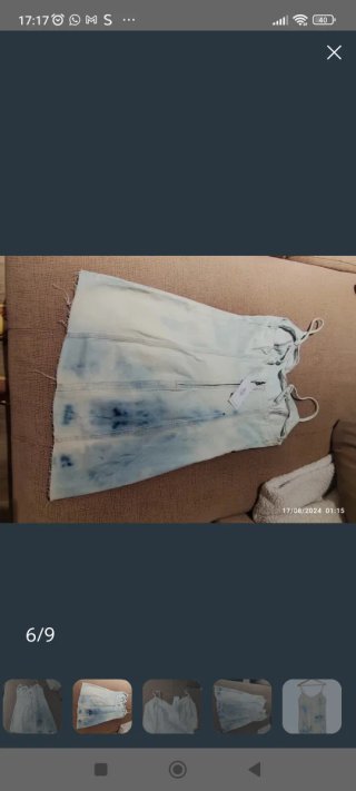 Vestido vaquero tie-dye