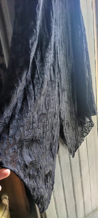 Vestitino nero pizzo stile gotico taglia unica