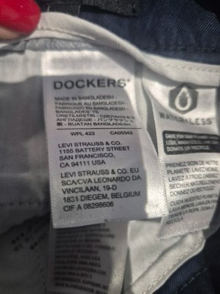Pantalón Dockers Chino Mujer Azul