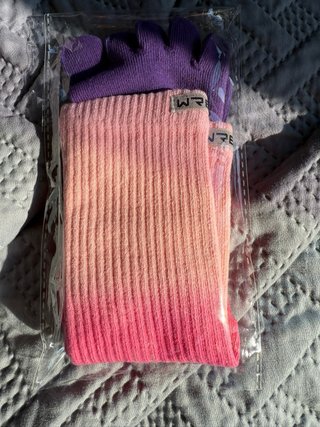 Calcetines 5 dedos degradado rosa y morado