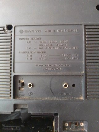 Radiocasete Sanyo FM AM modelo M2402F de JAPÓN