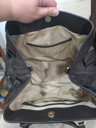 Borsa Guess marrone intrecciata
