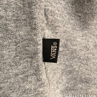Felpa con cappuccio Vans Grigia Logo con mosche