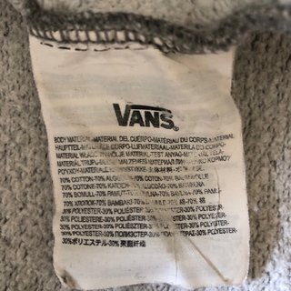 Felpa con cappuccio Vans Grigia Logo con mosche