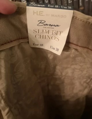 Pantalones Chinos Hombre Mango Beige