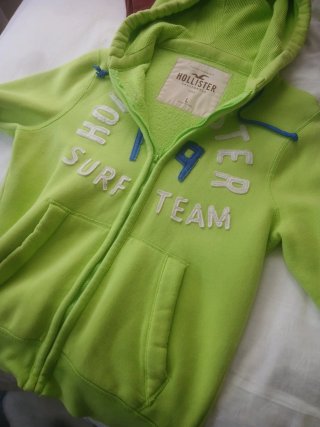 Sudadera Hollister Verde Talla L