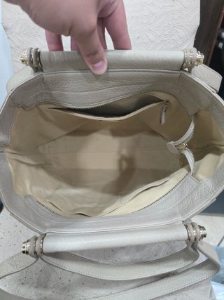 Borsa Coccinelle Beige Pelle