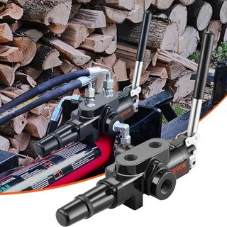 Válvula Hidráulica para Dividir Troncos de 1 Espool, Válvula de Control Direccional Hidráulica de 25 GPM, Válvula Hidráulica para Cargadores de 3626 PSI, Válvula de Control de Joystick Hidráulico ...