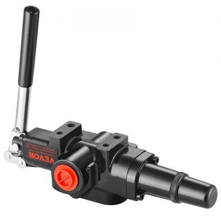 Válvula Hidráulica para Dividir Troncos de 1 Espool, Válvula de Control Direccional Hidráulica de 25 GPM, Válvula Hidráulica para Cargadores de 3626 PSI, Válvula de Control de Joystick Hidráulico ...