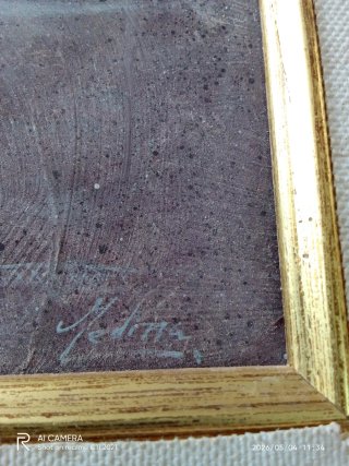Cuadro al óleo pintado a mano