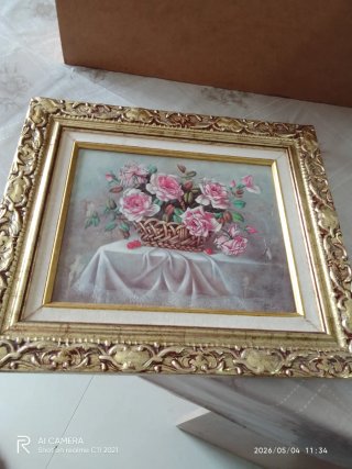 Cuadro al óleo pintado a mano
