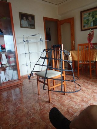 Cancán negro para disfraz