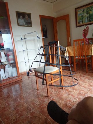 Cancán negro para disfraz