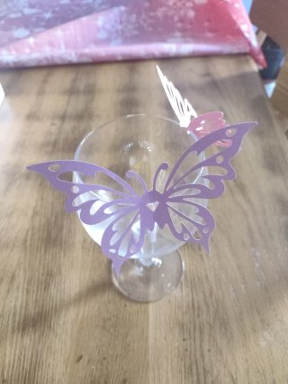 Decoración Mariposas para Copas (Set)