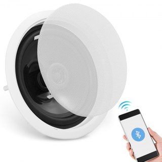 Altavoces Bluetooth empotrados de 6.5", 150W, sistema de altavoces empotrados en el techo y en la pared con impedancia de 8Ω y sensibilidad de 89dB, para cocina, sala de estar, dormitorio o porche...