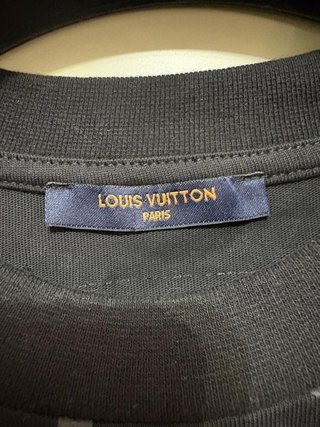 T-shirt Louis Vuitton monogram nera