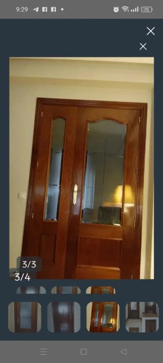 Puerta 6 de madera oscura