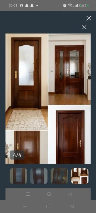 Puerta 6 de madera oscura