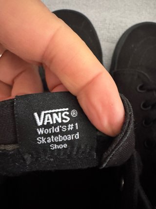 Zapatillas Vans Hombre Negras Tela, muy ligeras