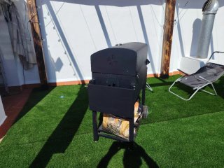 Barbacoa Kingston Negra y Plateada