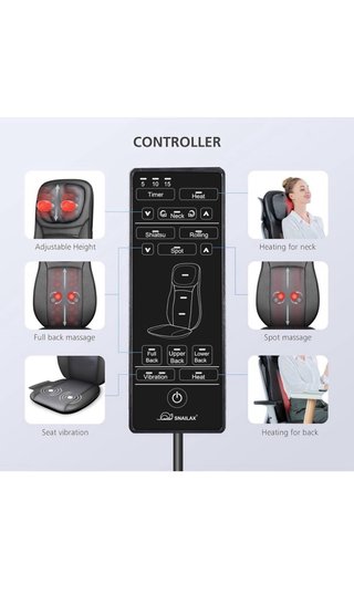 Snailax Shiatsu Asiento de Masaje