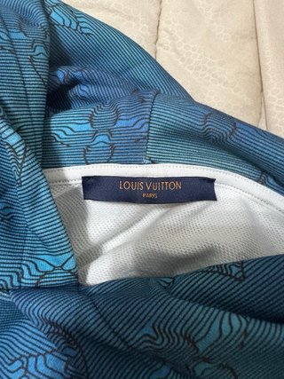 Felpa Louis Vuitton Monogram Blu